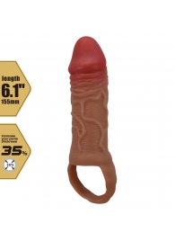 Реалистичная насадка на член Peirre - 15,5 см. - Baile - в Набережных Челнах купить с доставкой