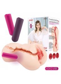 Мастурбатор-вагина с вибрацией Jenny Onahole edition 005 - KOKOS - в Набережных Челнах купить с доставкой