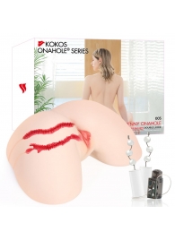 Мастурбатор-полуторс с двойным слоем материала и вибрацией Jenny Onahole Real Hips - KOKOS - в Набережных Челнах купить с доставкой