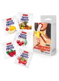 Набор из 5 саше съедобных смазок Tutti-Frutti - Биоритм - купить с доставкой в Набережных Челнах