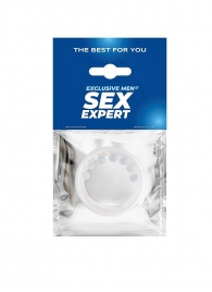 Эрекционное кольцо с мягкой стимулирующей насадкой - Sex Expert - в Набережных Челнах купить с доставкой