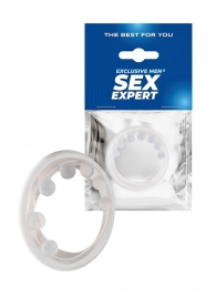 Эрекционное кольцо с мягкой стимулирующей насадкой - Sex Expert - в Набережных Челнах купить с доставкой
