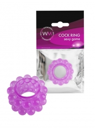 Лиловое эрекционное кольцо с 2 рядами стимулирующих шариков - Erowoman-Eroman - в Набережных Челнах купить с доставкой