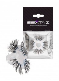 Эластичное эрекционное кольцо с черными «ресничками» - Sextaz - в Набережных Челнах купить с доставкой