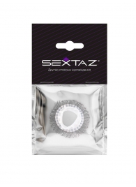 Эластичное эрекционное кольцо с длинными черными «ресничками» - Sextaz - в Набережных Челнах купить с доставкой