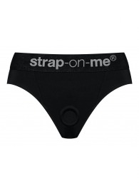Черные трусики для насадок Heroine Lingerie Harness - size XL - Strap-on-me - купить с доставкой в Набережных Челнах