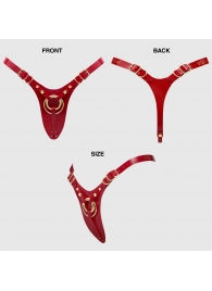 Красный пояс для фиксации насадок Strap-On-Me Leatherette Harness Fabulous - Strap-on-me - купить с доставкой в Набережных Челнах