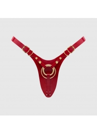 Красный пояс для фиксации насадок Strap-On-Me Leatherette Harness Fabulous - Strap-on-me - купить с доставкой в Набережных Челнах