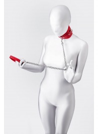 Красный ошейник с подкладкой из меха - ToyFa - купить с доставкой в Набережных Челнах