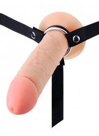 Мужской полый страпон на регулируемых ремешках - 22 см. - Sex Expert - купить с доставкой в Набережных Челнах