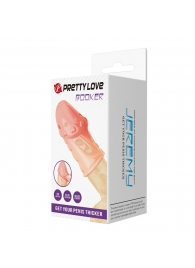 Телесная насадка на пенис Booker - 8 см. - Baile - в Набережных Челнах купить с доставкой