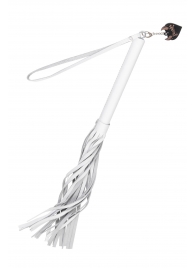 Белая кожаная плеть - 50 см. - Pecado - купить с доставкой в Набережных Челнах