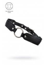 Черный кожаный чокер-ошейник со скруглёнными углами - Pecado - купить с доставкой в Набережных Челнах