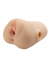 Телесный мастурбатор с вибрацией Double Pounder Vibrating Squeeze Stroker - Pipedream - в Набережных Челнах купить с доставкой