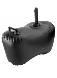 Черное надувное кресло с платформой для фиксации дилдо Body Dock Inflatable Love Seat - Pipedream - купить с доставкой в Набережных Челнах