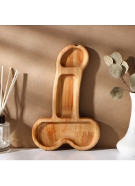 Деревянное блюдо для подачи в форме члена (25 х 16,5 х 1,7 см) - Сима-Ленд - купить с доставкой в Набережных Челнах