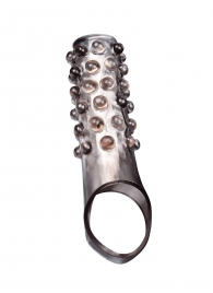 Дымчатая насадка на пенис с выпуклостями - 11 см. - Sex Expert - в Набережных Челнах купить с доставкой