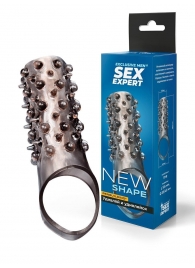 Дымчатая насадка на пенис с шипами и выпуклостями - 12,5 см. - Sex Expert - в Набережных Челнах купить с доставкой