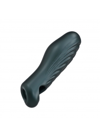 Серая силиконовая насадка на пенис с подхватом Manwan Ryzer - Manwan - в Набережных Челнах купить с доставкой