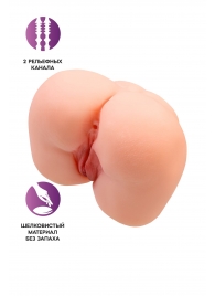 Реалистичный мастурбатор-попка с 2 любовными входами - No Name - в Набережных Челнах купить с доставкой