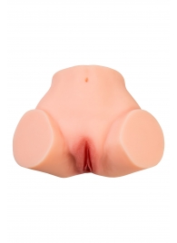 Телесный реалистичный мастурбатор-полуторс с 2 любовными входами - No Name - в Набережных Челнах купить с доставкой