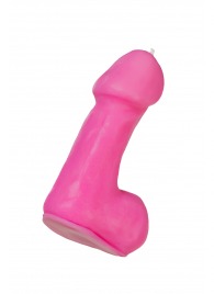 Розовая свеча в форме пениса - 47 гр. - Pecado - купить с доставкой в Набережных Челнах