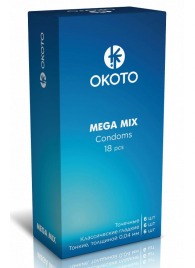 Презервативы OKOTO Mega Mix - 18 шт. - Sitabella - купить с доставкой в Набережных Челнах