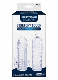 Набор из 2 прозрачных насадок на член Seductive Tickler Sleeves Set - NMC - в Набережных Челнах купить с доставкой