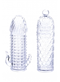 Набор из 2 прозрачных насадок на член Seductive Tickler Sleeves Set - NMC - в Набережных Челнах купить с доставкой