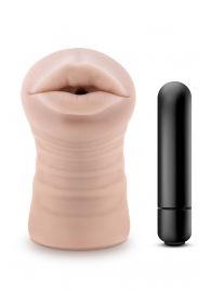 Телесный мастурбатор-ротик Nicole Vibrating Masturbator - Blush Novelties - в Набережных Челнах купить с доставкой