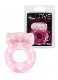 Розовое эрекционное виброкольцо с бабочкой - 1137 - в Набережных Челнах купить с доставкой