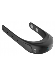 Черное эрекционное виброкольцо на ремешках - Boys of Toys - в Набережных Челнах купить с доставкой