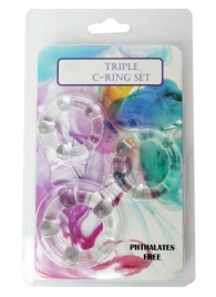 Набор из 3 эрекционных прозрачных колец - Boys of Toys - в Набережных Челнах купить с доставкой