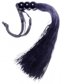 Черная силиконовая плетка - 25,4 см. - Boys of Toys - купить с доставкой в Набережных Челнах