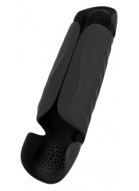 Черный вибромастурбатор с трехточечной стимуляцией Penis Trainer with 3 Point Stimulation - Orion - в Набережных Челнах купить с доставкой