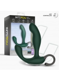 Зеленый вибромассажёр простаты Greeny - 12,8 см. - Intoyou - в Набережных Челнах купить с доставкой
