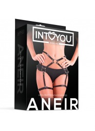Черные стрепы на бёдра Aneir - Intoyou - купить с доставкой в Набережных Челнах