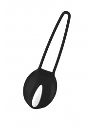 Черный вагинальный шарик Smartballs Uno с петлей - Fun Factory