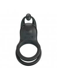 Черное перезаряжаемое виброкольцо Goodwin - Baile - в Набережных Челнах купить с доставкой