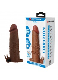 Коричневая насадка на пенис Quillon - 20 см. - Baile - в Набережных Челнах купить с доставкой