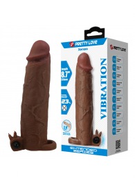 Коричневая насадка на пенис Xerxes - 22 см. - Baile - в Набережных Челнах купить с доставкой