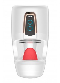 Белый мастурбатор с язычком и возвратно-поступательными движениями - Secwell - в Набережных Челнах купить с доставкой