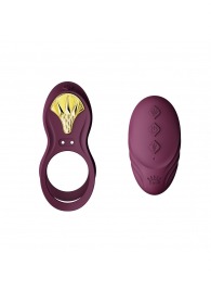 Фиолетовое эрекционное виброкольцо Bayek с пультом ДУ - Zalo - в Набережных Челнах купить с доставкой