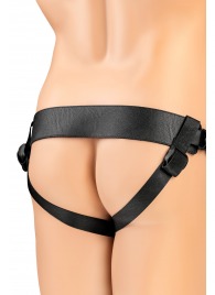 Телесный фаллопротез на черных ремнях Conall - 15 см. - ToyFa - купить с доставкой в Набережных Челнах