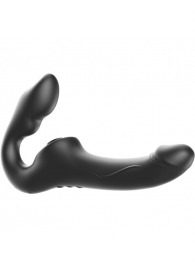 Черный безремневой страпон с 3 моторами - Ibiza - купить с доставкой в Набережных Челнах