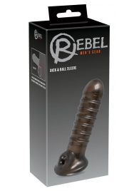 Насадка на пенис Rebel smoke с рёбрышками и отверстием под мошонку - Orion - в Набережных Челнах купить с доставкой