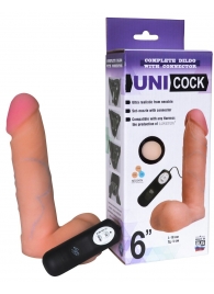 Фаллическая насадка Харнесс UNICOCK 6  с вибрацией - 18 см. - LOVETOY (А-Полимер) - купить с доставкой в Набережных Челнах