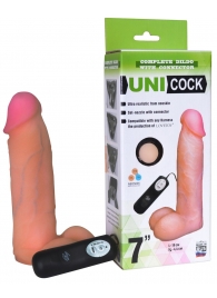 Фаллическая насадка Харнесс UNICOCK 7  с вибрацией - 19 см. - LOVETOY (А-Полимер) - купить с доставкой в Набережных Челнах
