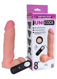 Фаллическая насадка Харнесс UNICOCK 8  с вибрацией - 20 см. - LOVETOY (А-Полимер) - купить с доставкой в Набережных Челнах