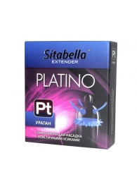 Стимулирующая насадка с усиками и шипиками Platino  Ураган - Sitabella - купить с доставкой в Набережных Челнах